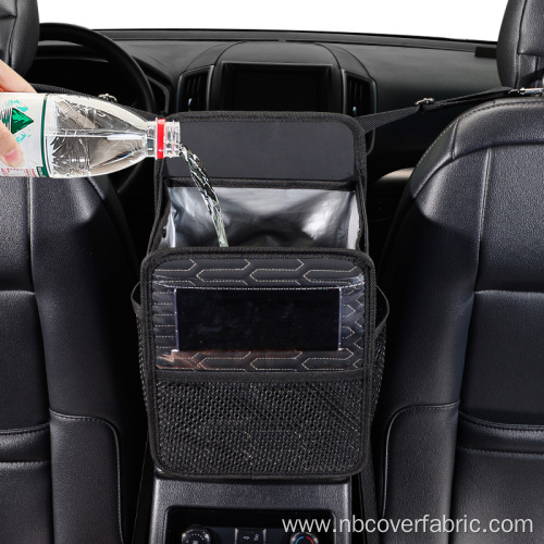 Car Trash Bin Leak-proof Leather Foldable